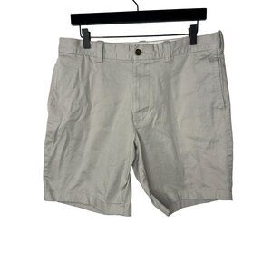 J Crew Mercantile Flex Khaki Chino Shorts Mens Size 35 Beige Casual